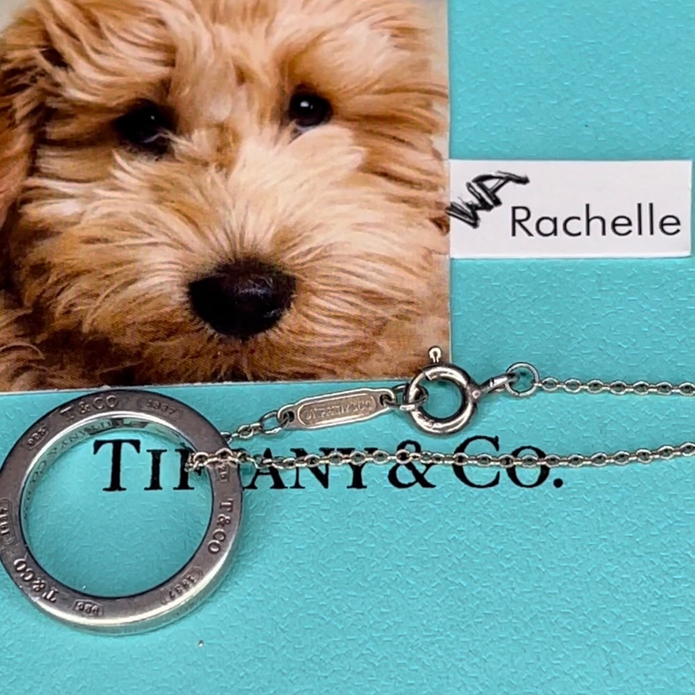 Tiffany & Co 1837 Circle pendant necklace LIKE NEW